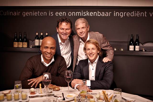 Vlnr.: Humberto Tan, Reitse Spanninga, Frits Barend en Epke Zonderland.